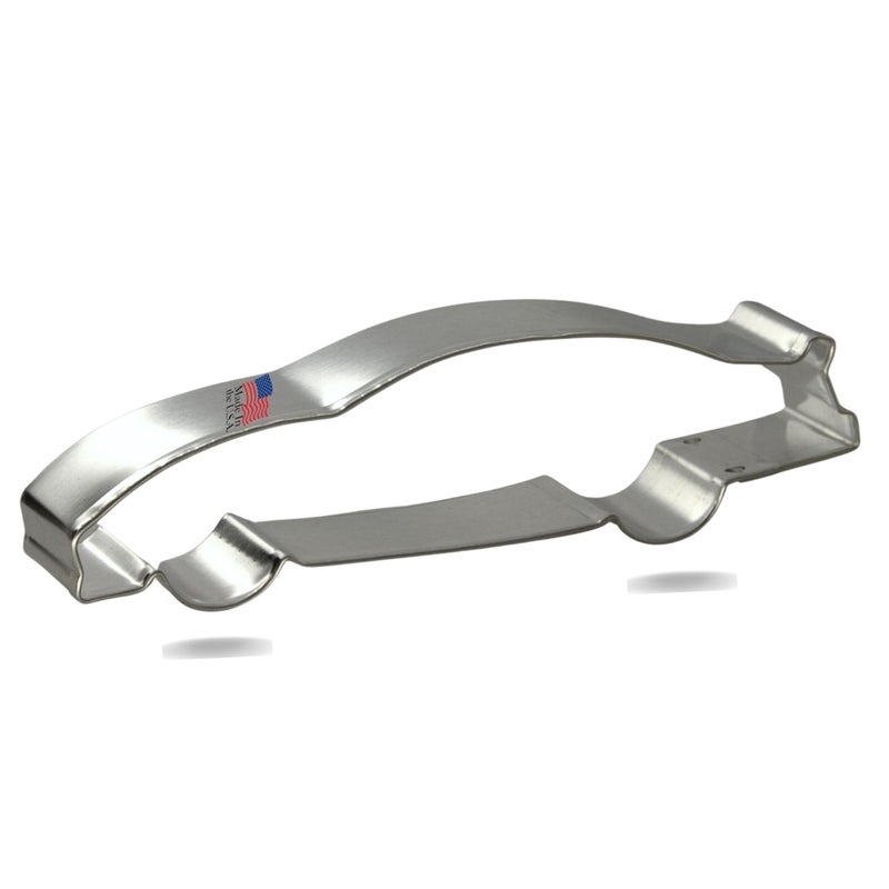 CookieCutter.com CookieCutter Race Car Cookie Cutter 5 Inch â€“Tin Plated Steel Cookie Cutters - Race Car Cookie Mold - Image 1